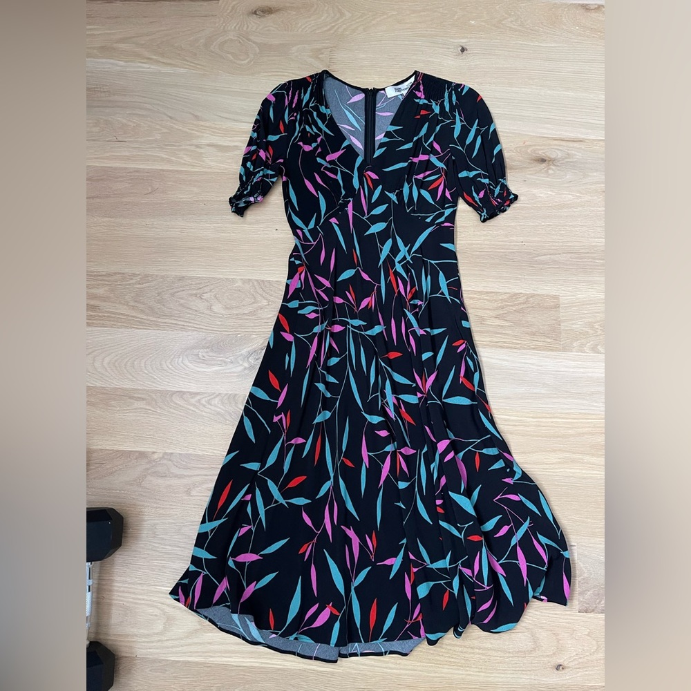 DVF petite midi dress